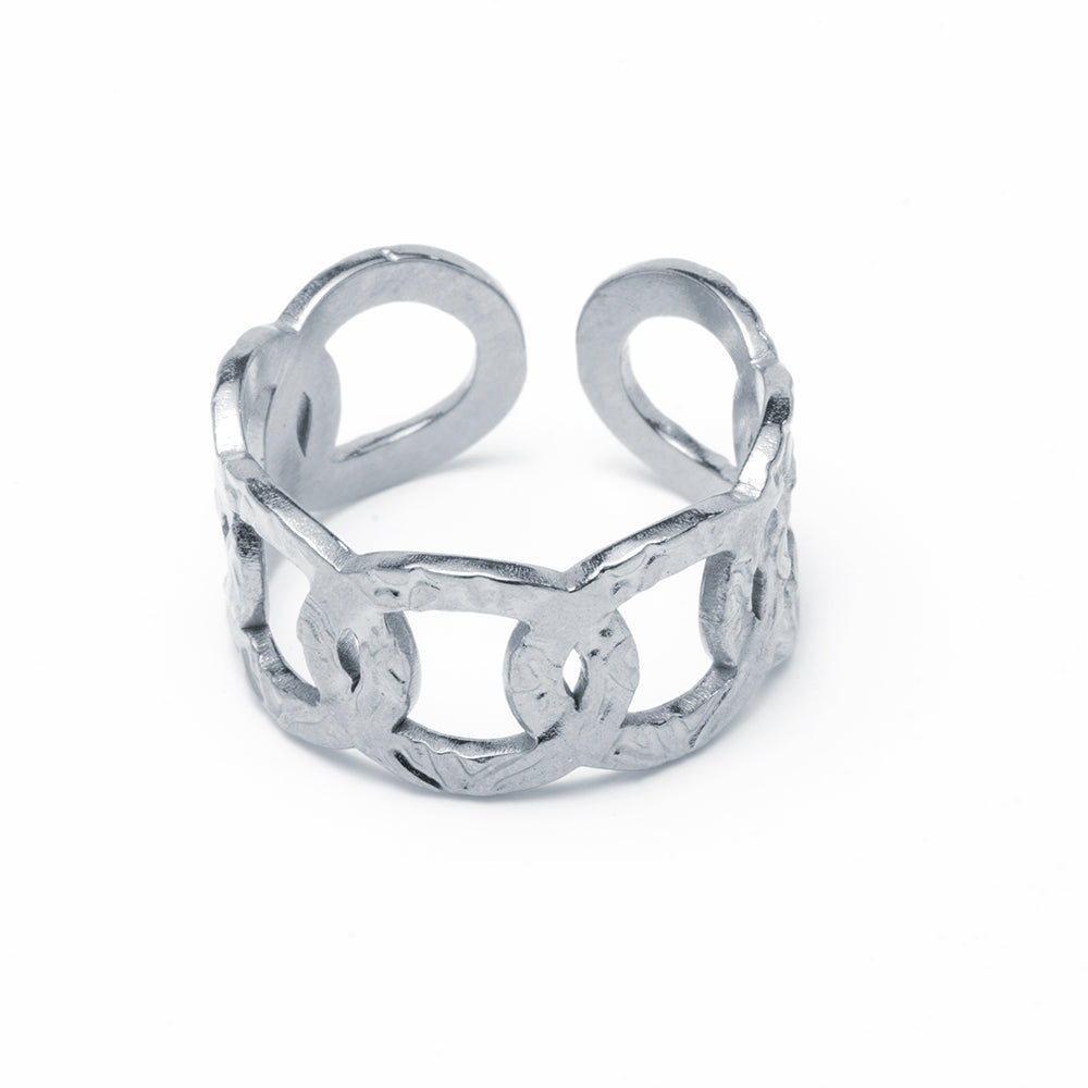 Anillo Chain Ajustable Acero