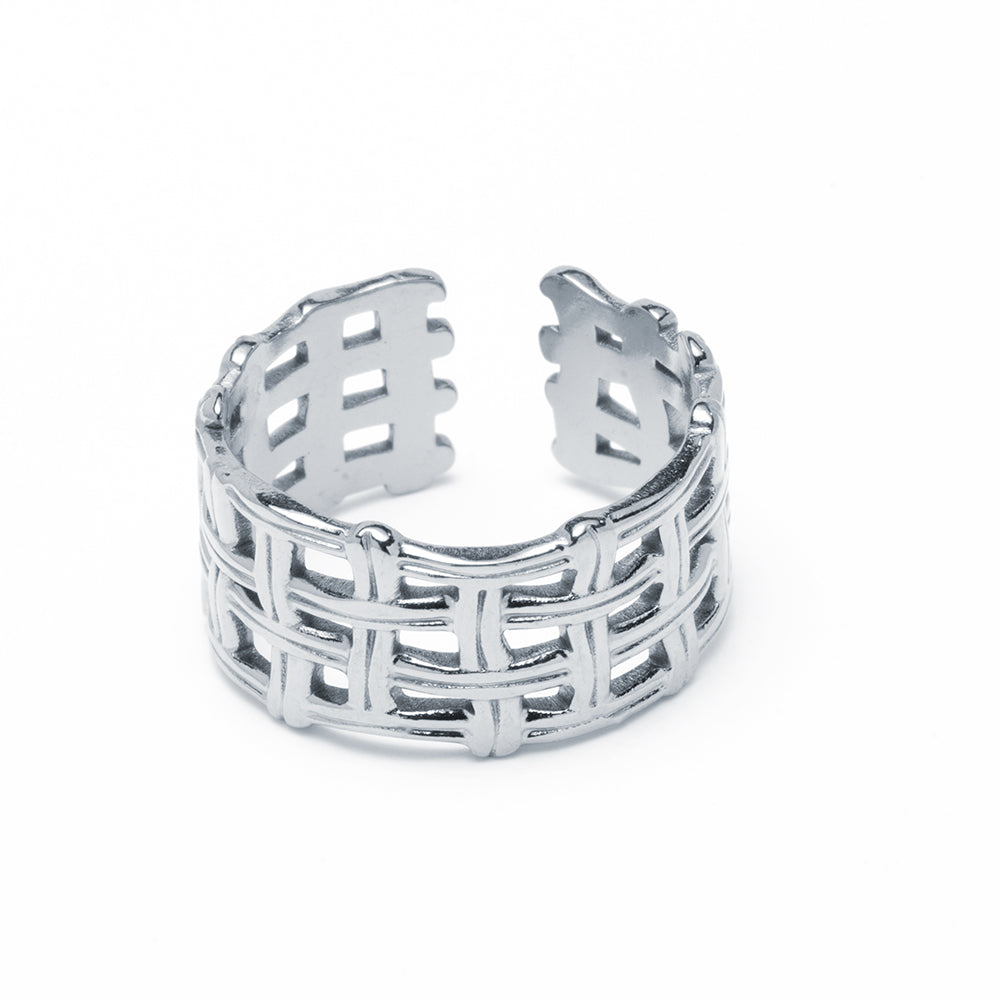 Anillo Prisma Ajustable Acero