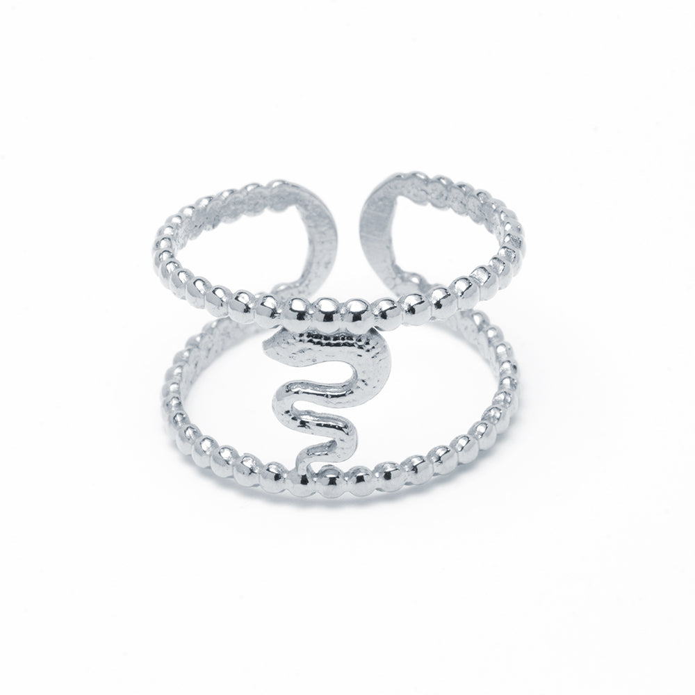 Anillo Serpiente Ajustable Acero