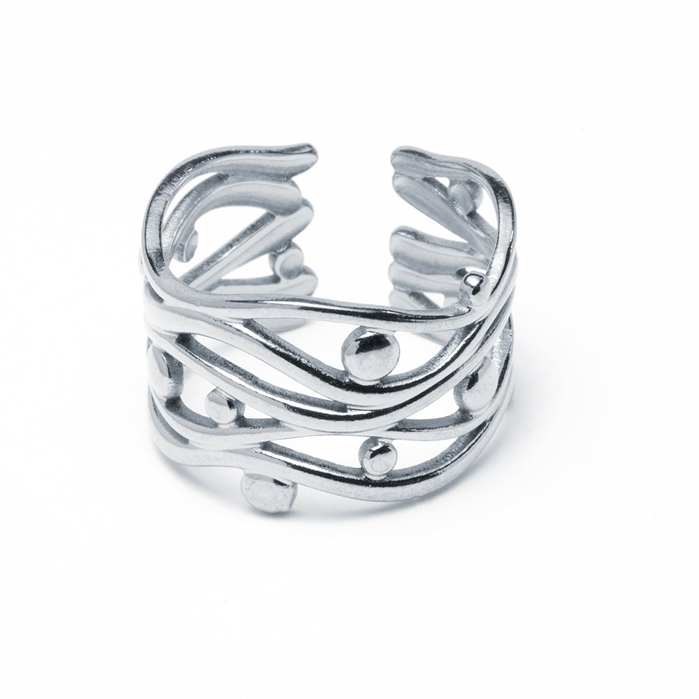 Anillo Silken Ajustable Acero