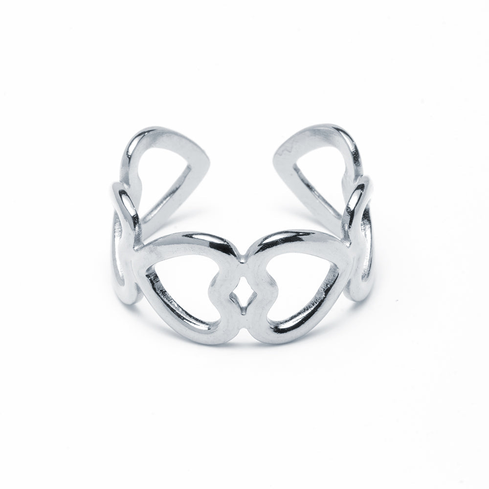 Anillo Amantes Ajustable Acero