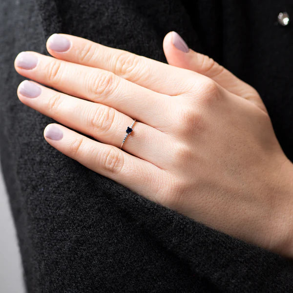 Anillo Diamantes y Zafiro Lexur en Oro