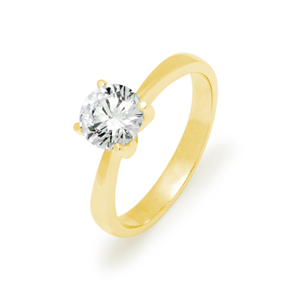 Anillo Solitario Diamante 1,00ct. Oro