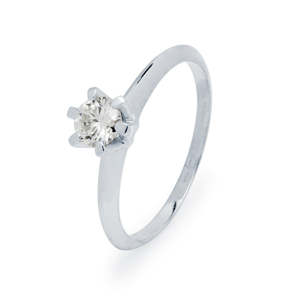 Solitario Promise Diamante 0.40ct Platino