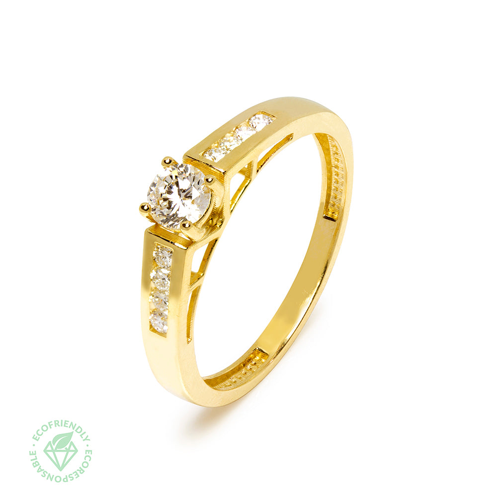 Anillo Diamantes Amore 0,40ct. Oro