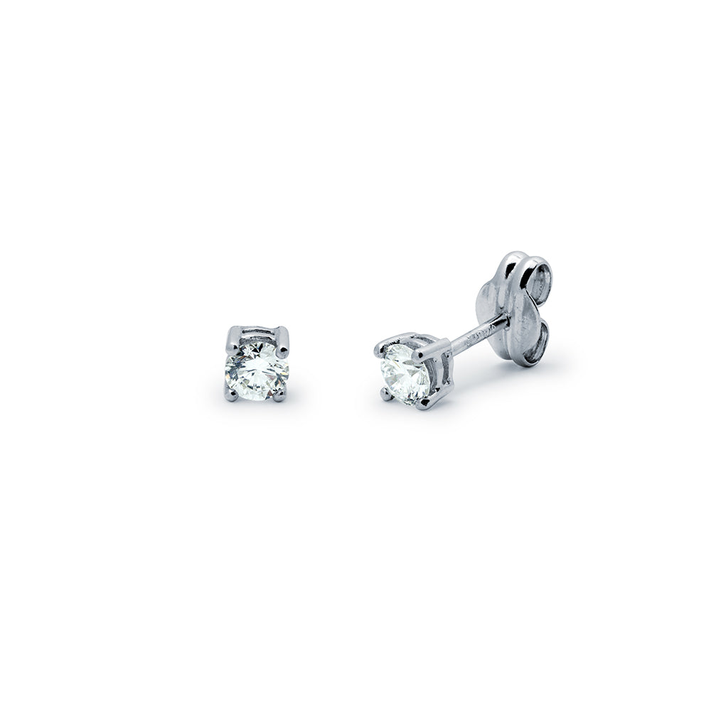 Pendientes Diamantes Creados 0.40 ct en oro blanco