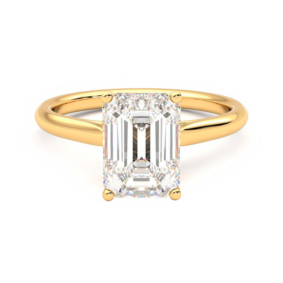 Anillo Princess Diamante y Oro 18k