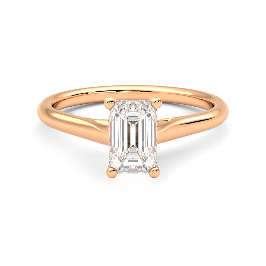 Anillo Brilliant Diamante y Oro Rosa 18k