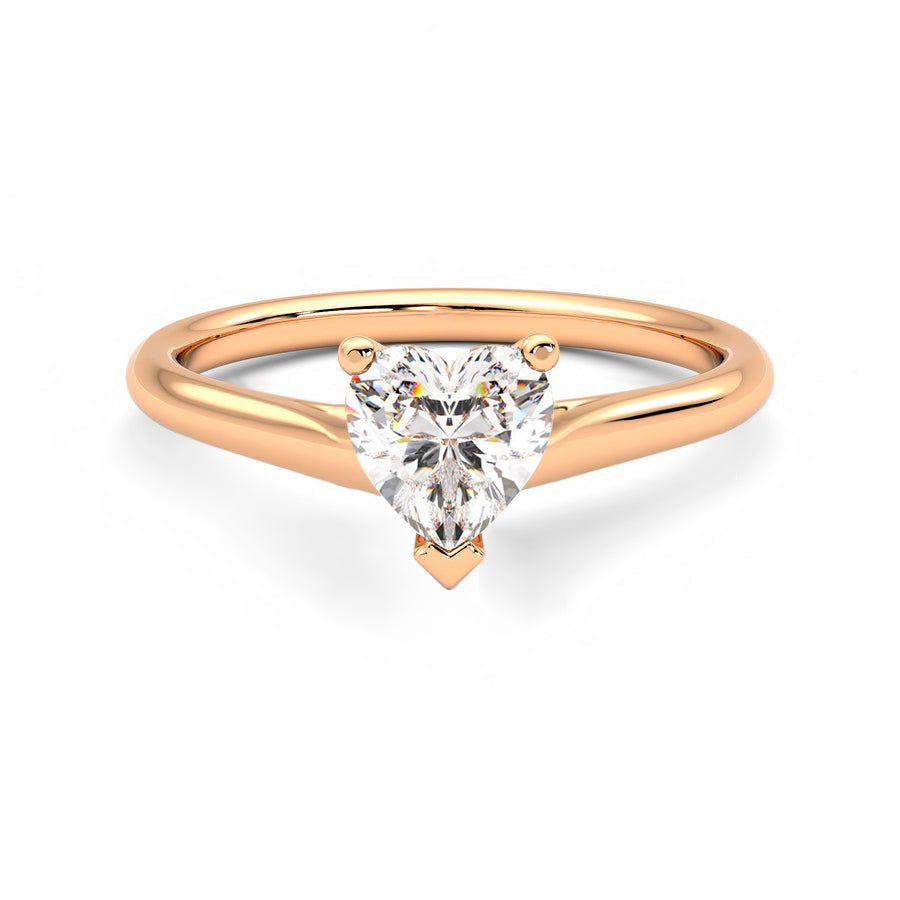 Anillo Radiance Diamante y Oro Rosa 18k