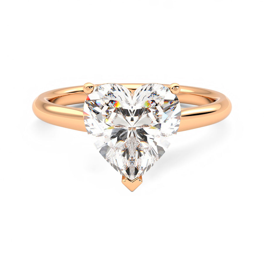 Anillo Radiance Diamante y Oro Rosa 18k