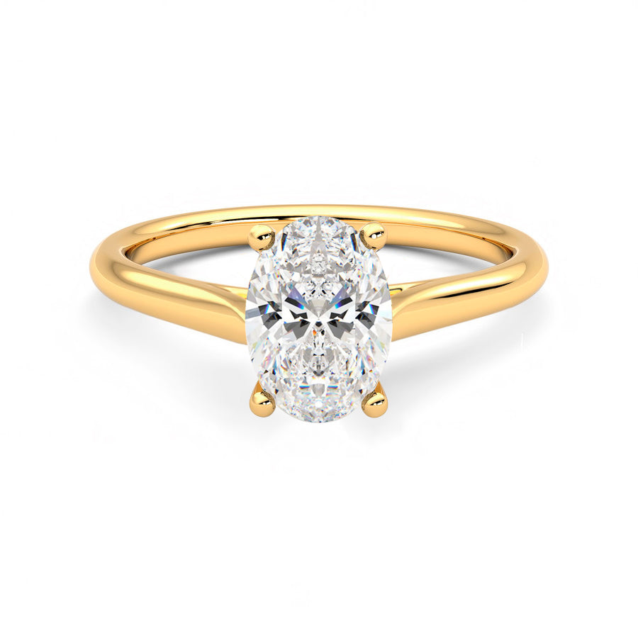 Anillo Princess Diamante y Oro 18k