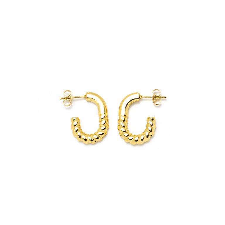 Pendientes OVAL GALLONADO 20mm Acero