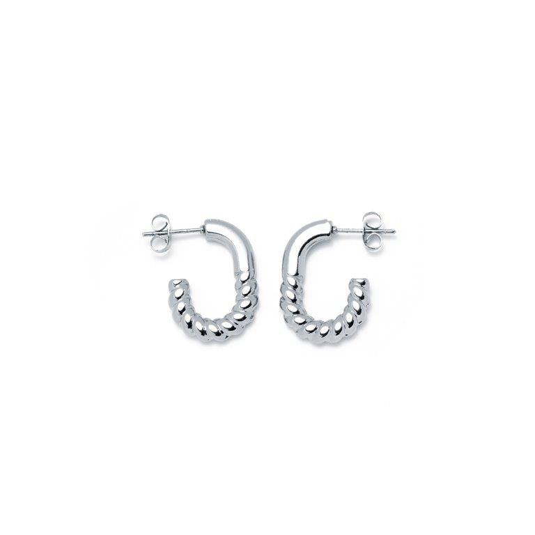 Pendientes OVAL GALLONADO 20mm Acero