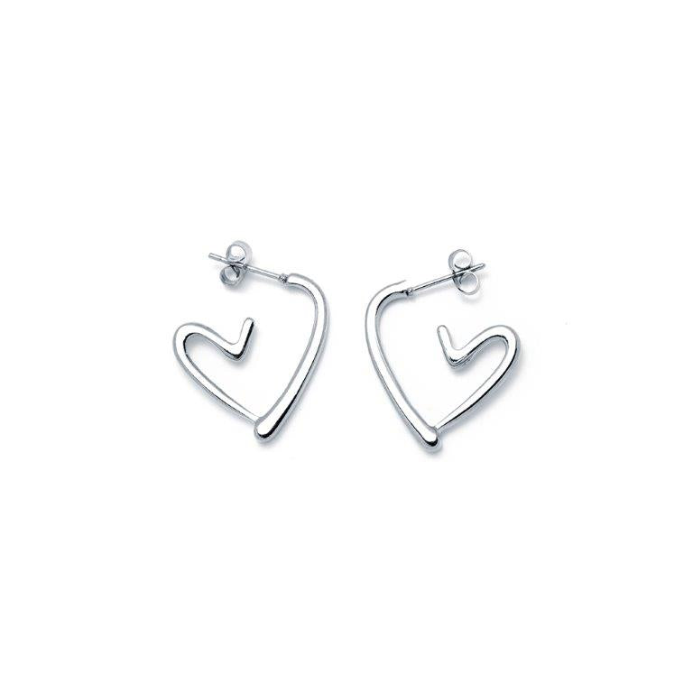 Pendientes CORAZON 25mm Acero