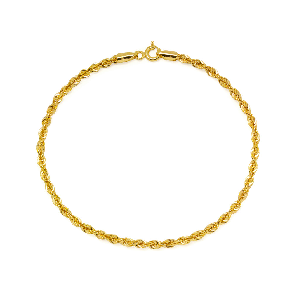 Pulsera Cordón 2.6mm Oro