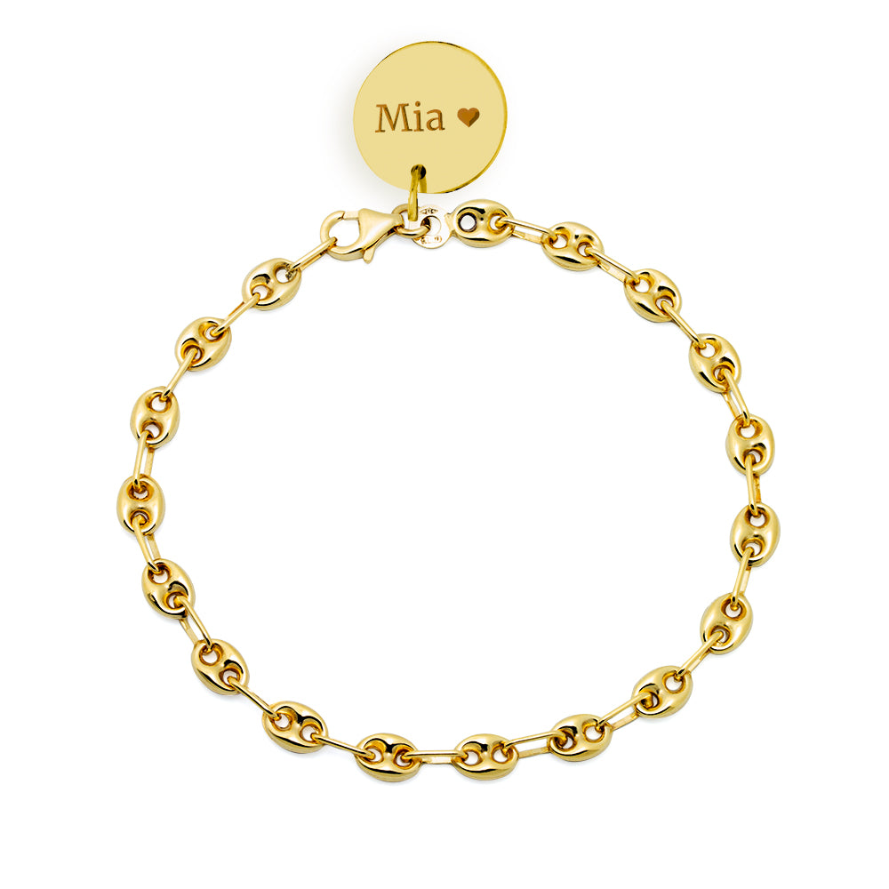 Pulsera Personalizable Calabrotes Oro