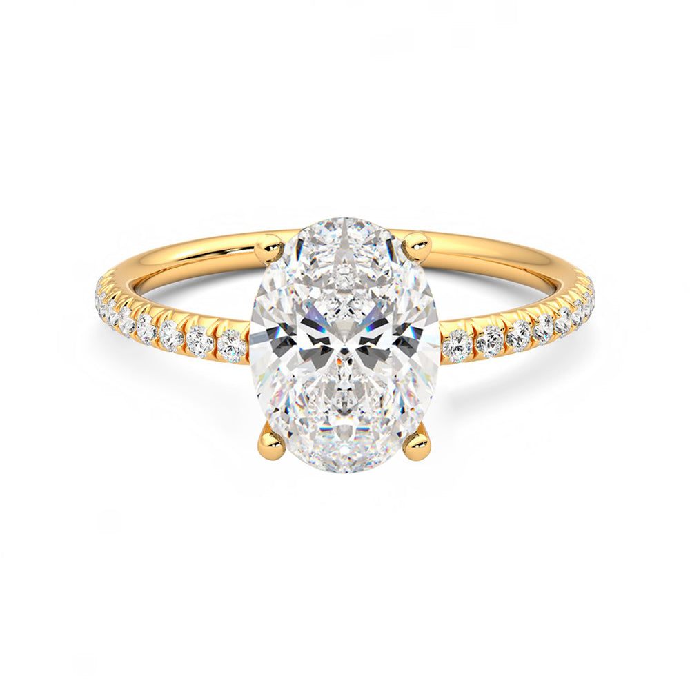 Anillo Radiance Pavé Diamante y Oro 18k