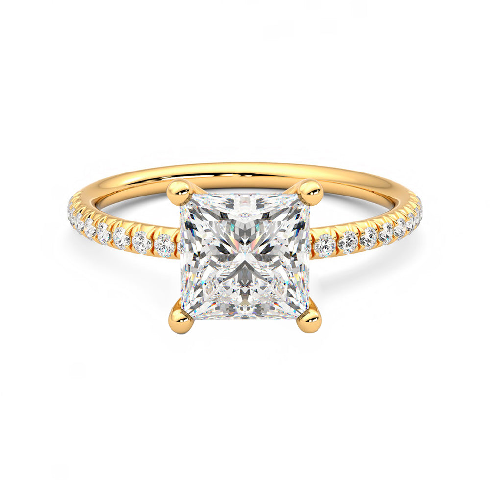 Anillo Brilliant Pavé Diamante y Oro 18k