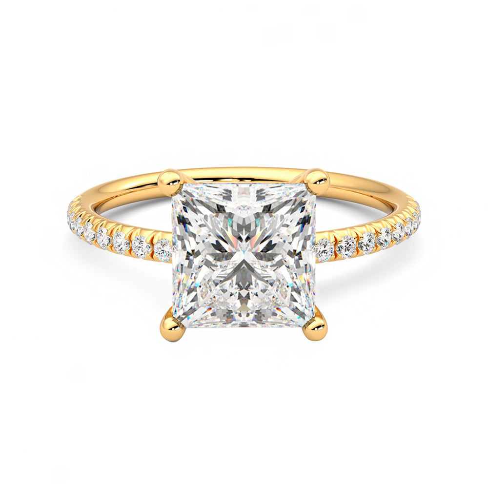 Anillo Scintille Pavé Diamante y Oro 18k