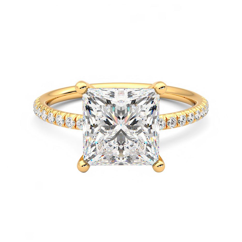 Anillo Radiance Pavé Diamante y Oro 18k