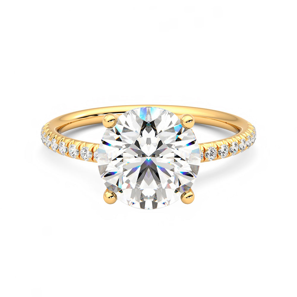 Anillo Radiance Pavé Diamante y Oro 18k