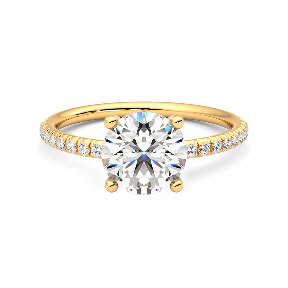 Anillo Radiance Pavé Diamante y Oro 18k