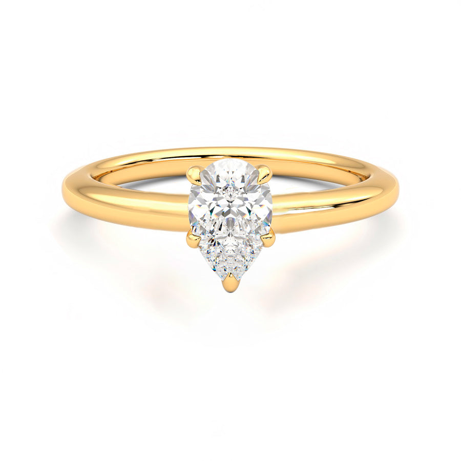 Anillo Eclat Diamante y Oro 18k