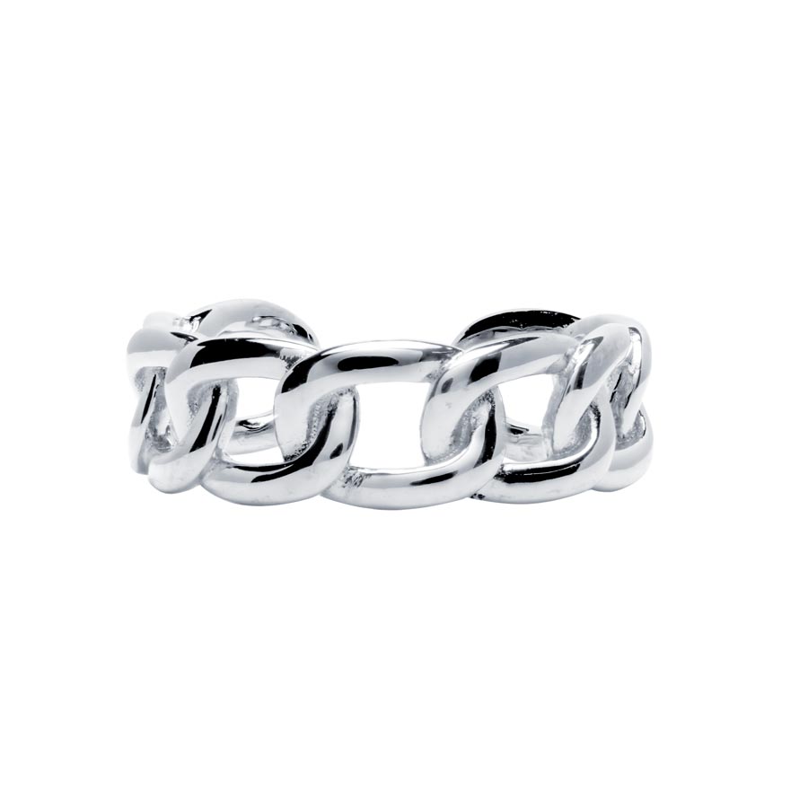 Anillo de cadena online plata