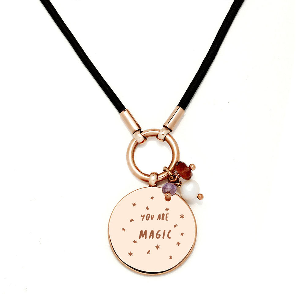 Collar Personalizable Cuero La vie en rose